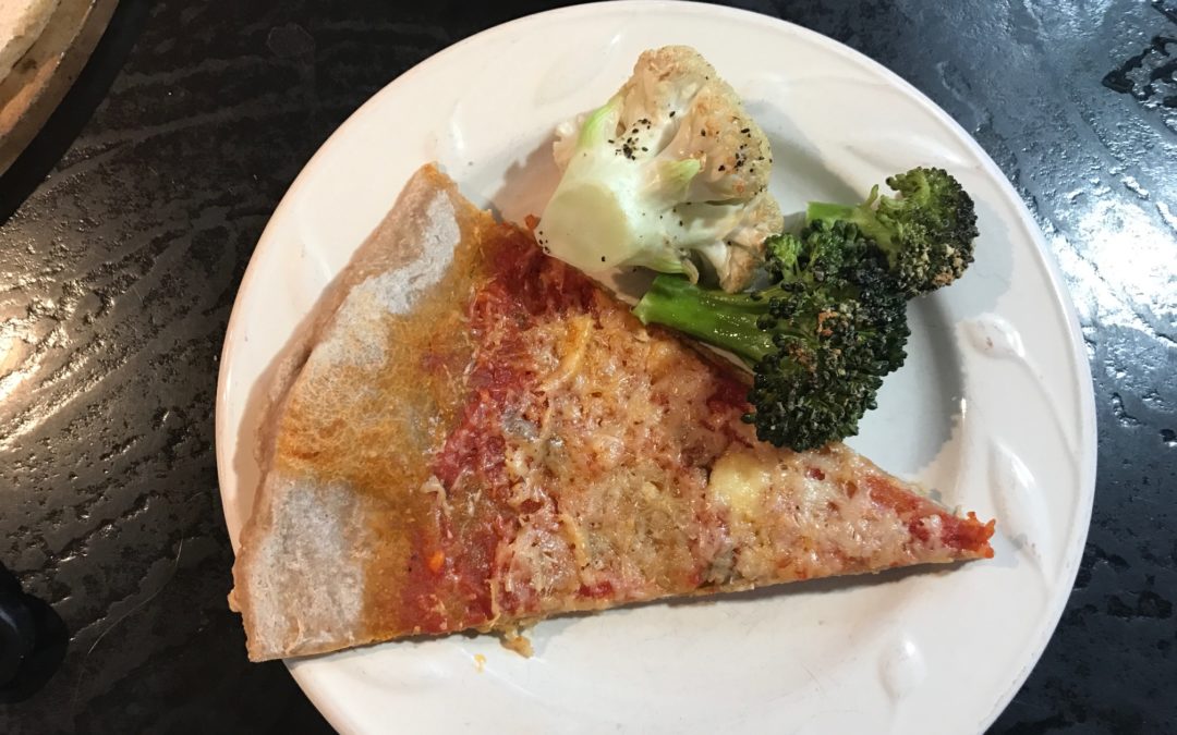 Homemade pizza…..and a side of roasted veggies